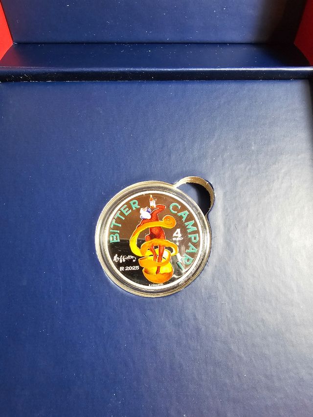 4 Euro Italia 2025 Campari Argento Proof FS