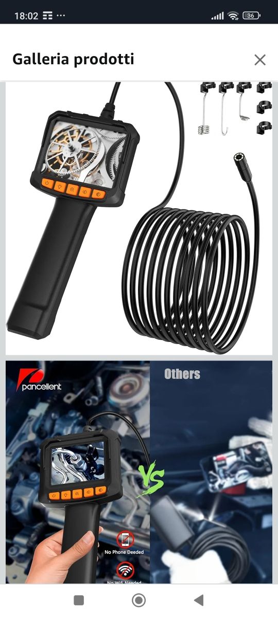 Telecamera Endoscopica con Schermo