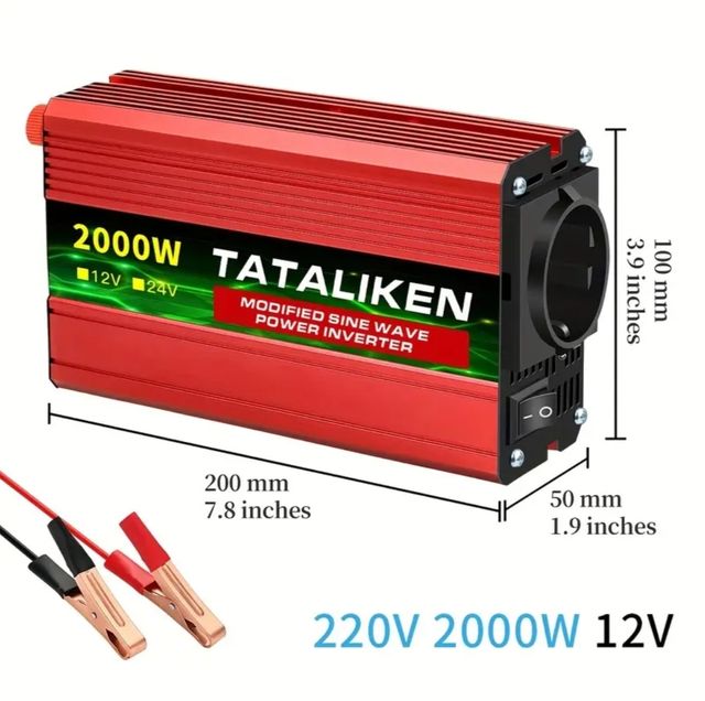 Inverter ad onda modificata da 12VDC a 230VAC 800W