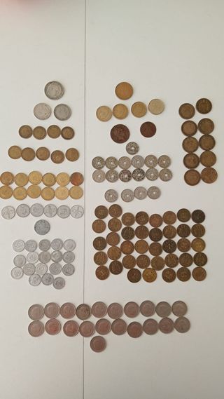 Lote Billetes y monedas Antiguos España y Francia