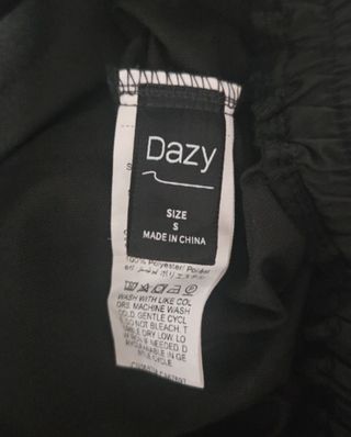 Pantalones anchos negros Shein