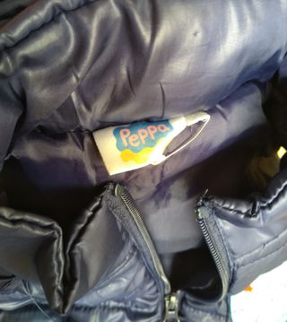 Gilet imbottito blu George con Peppa Pig
