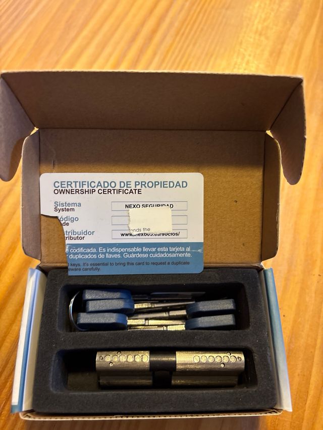 Cilindro bombin cerradura