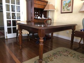 Mesa comedor extensible madera maciza 2m