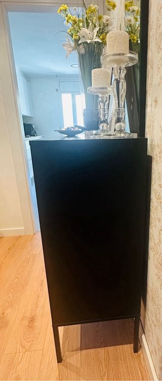 Aparador recibidor madera y metal