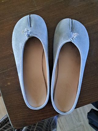 Zapatillas de casa azul claro