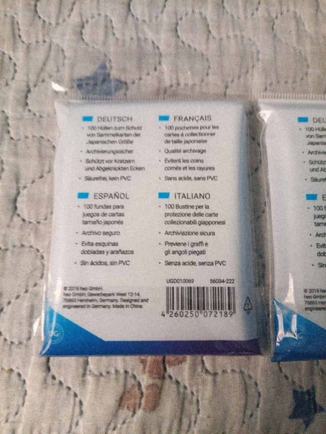 Fundas transparentes  para cartas