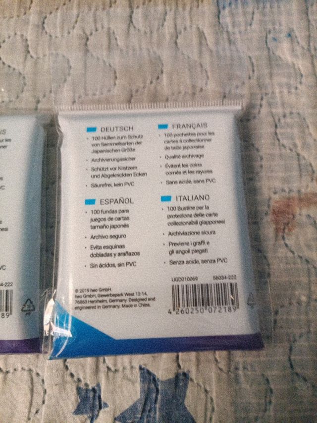 Fundas transparentes  para cartas