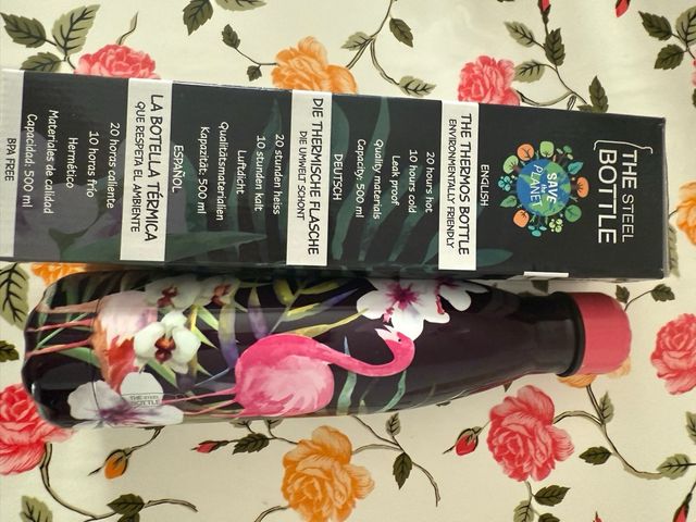 Borraccia Termica Flamingo Fiori