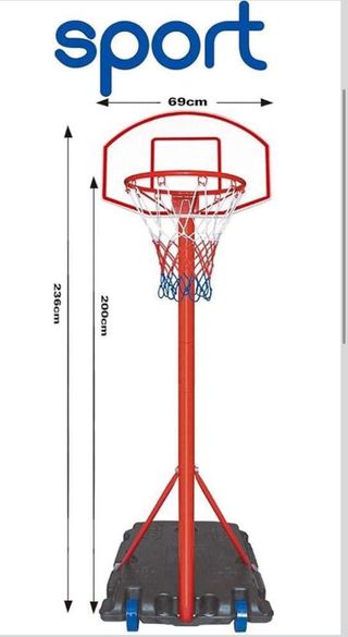 Canasta de Baloncesto Infantil Ajustable