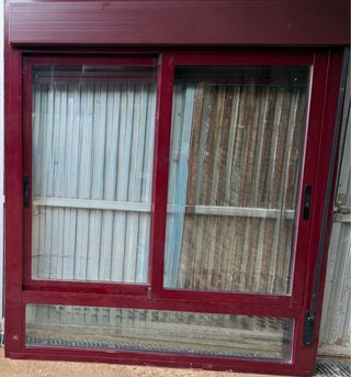 Ventana corredera aluminio climalit 