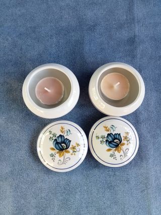 Coppia Ciotole Porcellana Floreale