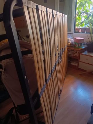 Somier de madera y metal