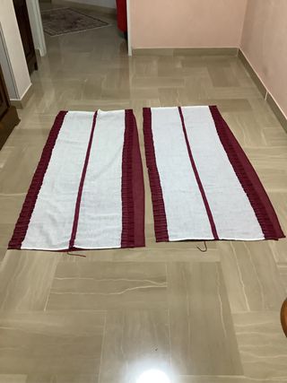 Tende Arredo Rosso e Bianco 147x62