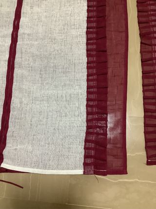 Tende Arredo Rosso e Bianco 147x62