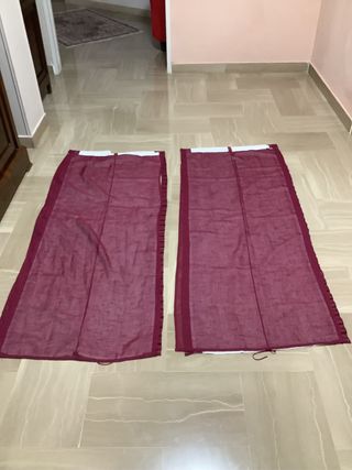 Tende Arredo Rosso e Bianco 147x62