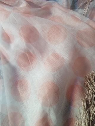Kimono mujer beige y rosa