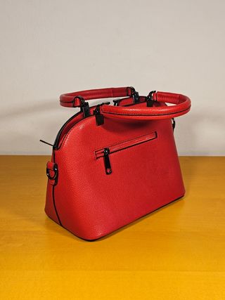 Borsetta rossa finta pelle con tracolla