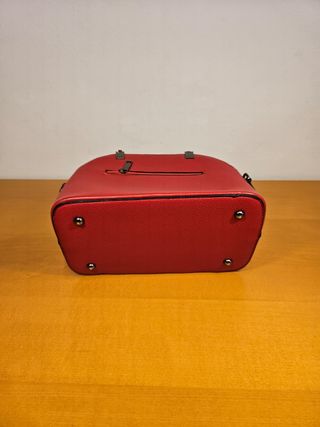 Borsetta rossa finta pelle con tracolla