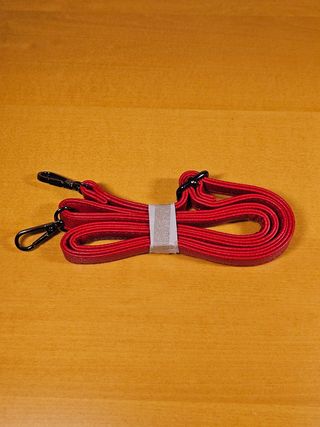 Borsetta rossa finta pelle con tracolla