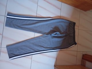 Pantalones elegantes grises mujer