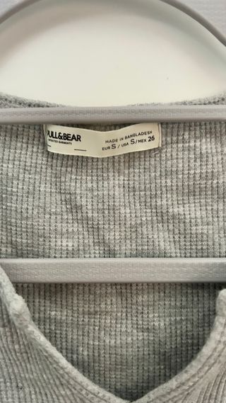 Vestido gris Pull&Bear talla S