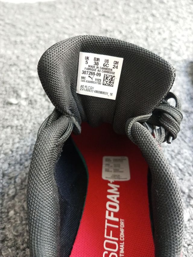 Zapatillas Puma Ferrari Drift Cat Negras Rojas