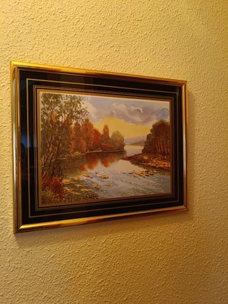 Cuadro Decorativo Río Otoño