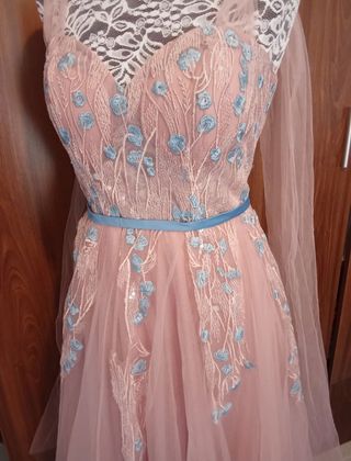 Vestido largo tul