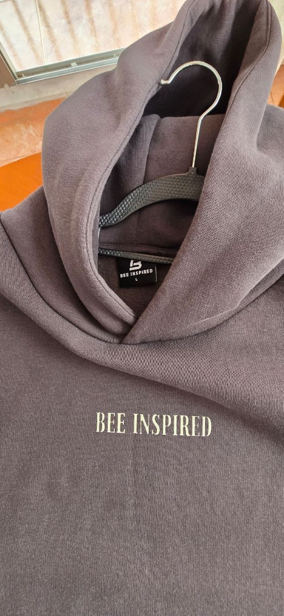 Sudadera Bee Inspired Talla L Gris NUEVA