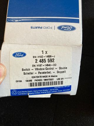 Mando Elevalunas Ford Ref. 2485592