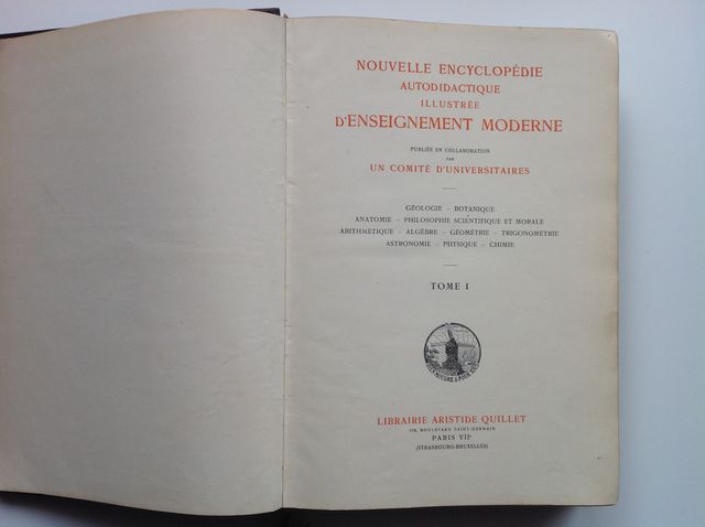 Antica Enciclopedia francese del 1922