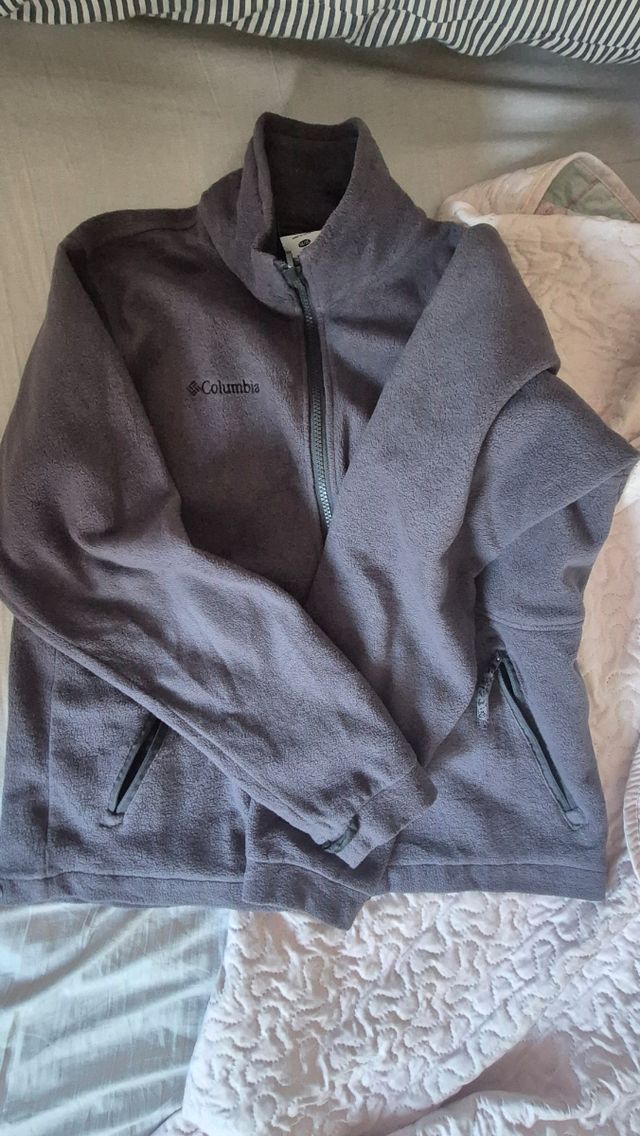 Chaqueta polar Columbia gris talla 14/16