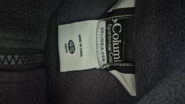 Chaqueta polar Columbia gris talla 14/16