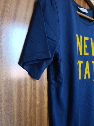 Camiseta H&M New State Azul Marino Talla M