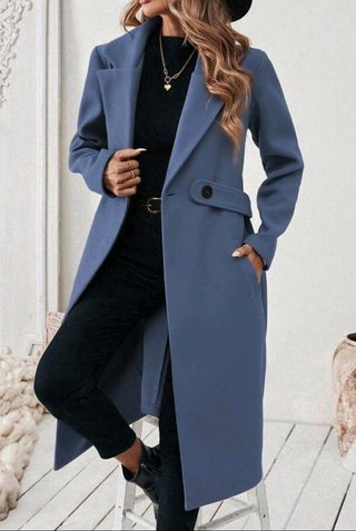 Gabardina azul talla M, nueva
