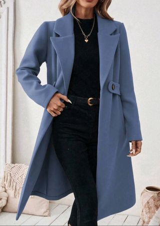 Gabardina azul talla M, nueva
