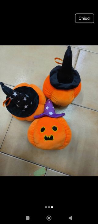 Peluche zucca Halloween