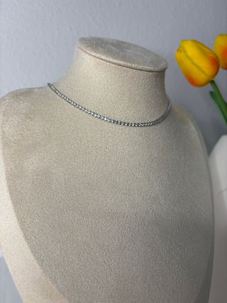 Collar de plata con corazón
