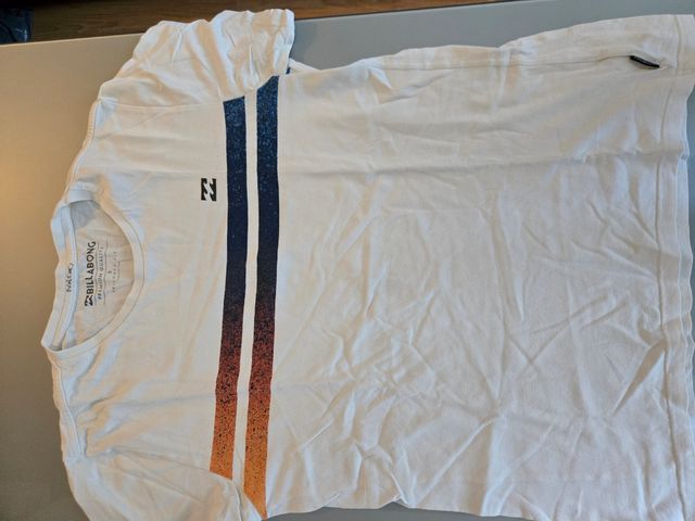 Camiseta Billabong S Blanca Rayas Multicolor