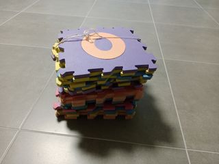 Alfombra puzzle números niños