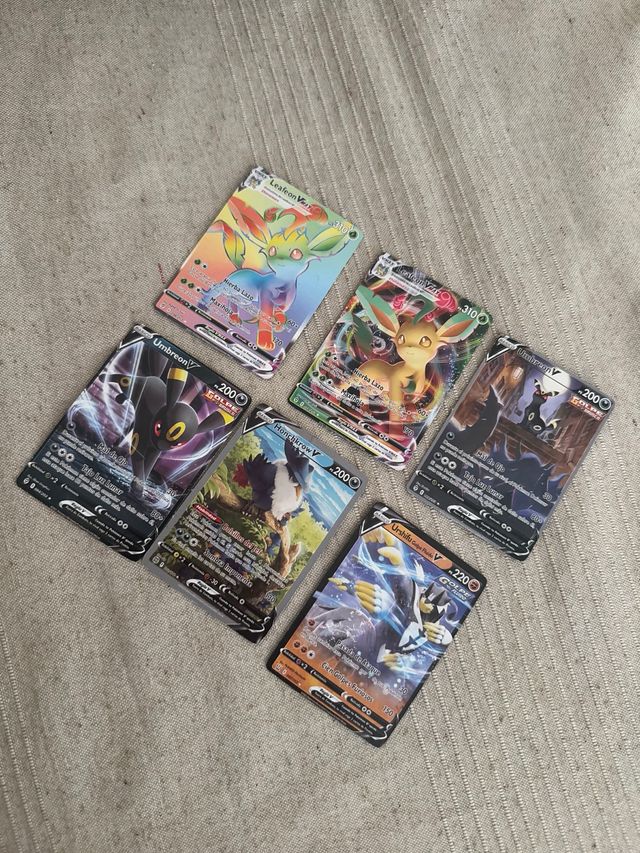 Lote de 6 cartas Pokémon V y VMAX