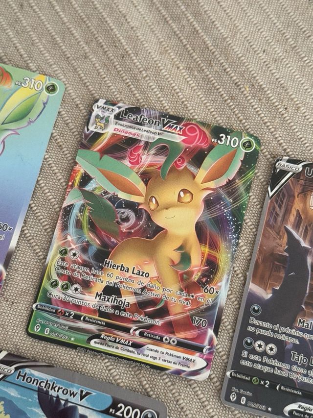 Lote de 6 cartas Pokémon V y VMAX