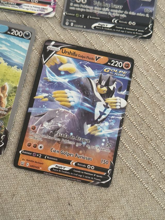 Lote de 6 cartas Pokémon V y VMAX
