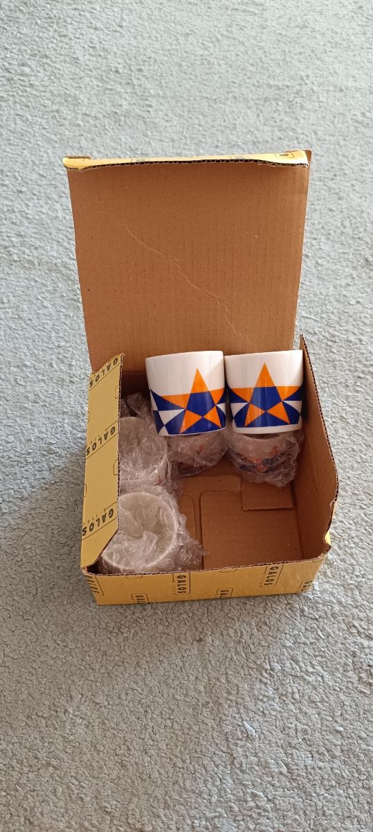 Vasos chupito porcelana Galos (6 uds)