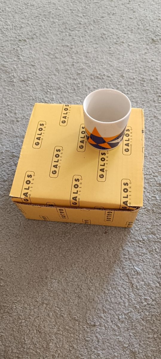 Vasos chupito porcelana Galos (6 uds)