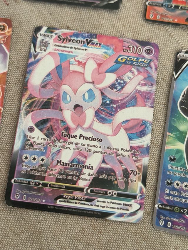 Lote 7 Cartas Pokémon V VMAX