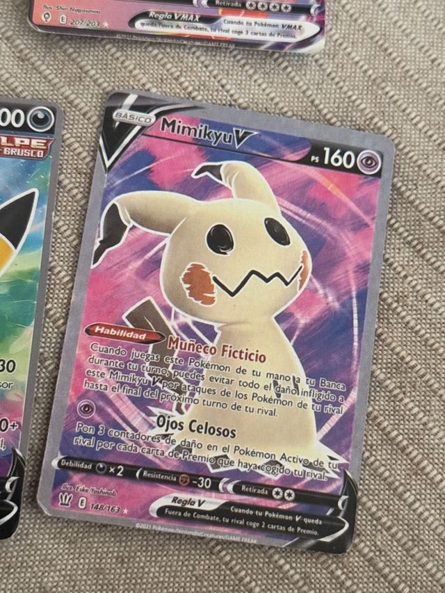 Lote 7 Cartas Pokémon V VMAX