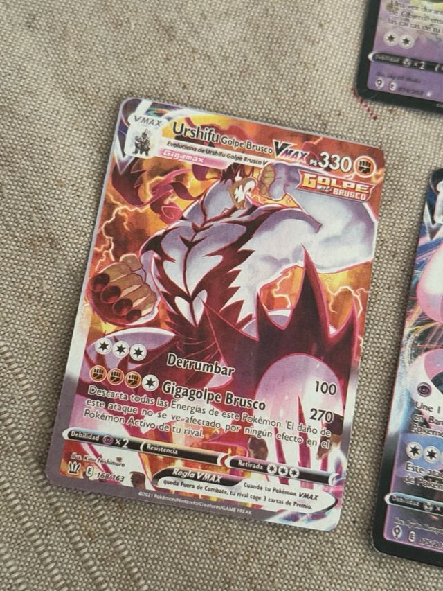 Lote 7 Cartas Pokémon V VMAX