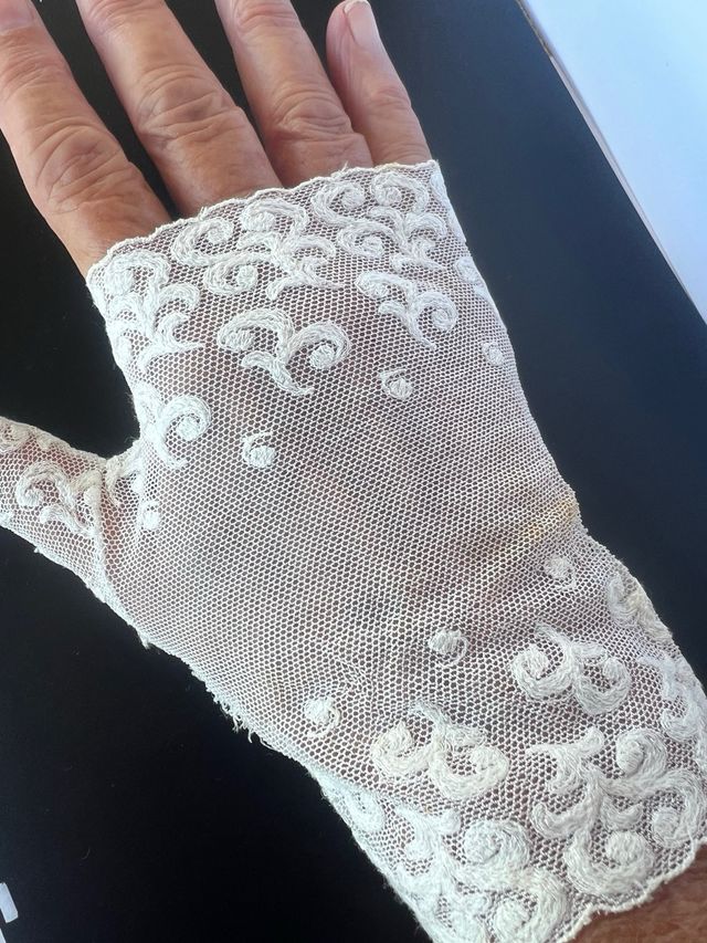 Guantes encaje vintage